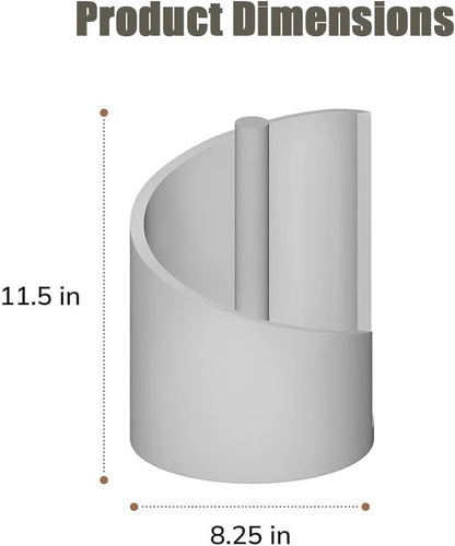 Wood & Iron Paper Towel Holder – One-Hand Use, Natural Mango Wood Base