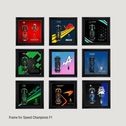 Display Frame for LEGO® Speed Champions F1® Cars