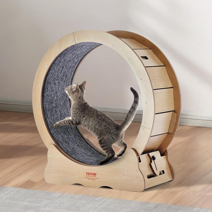 52" Cat Exercise Wheel – Large Indoor Running Wheel with Detachable Carpet