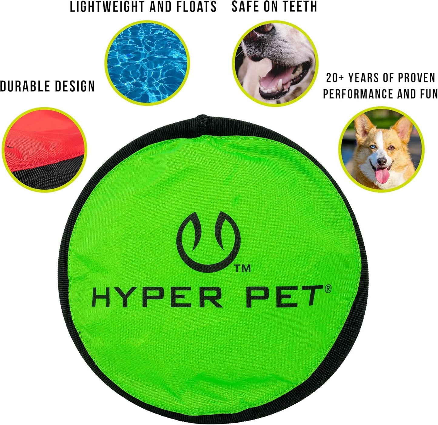 Soft Flying Disc Dog Toy, 9" Floating Frisbee for All Breeds, Gentle on Teeth, 2-Pack