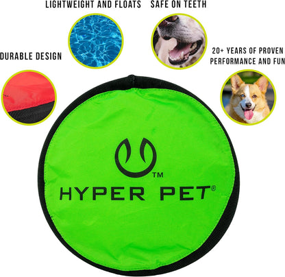 Soft Flying Disc Dog Toy, 9" Floating Frisbee for All Breeds, Gentle on Teeth, 2-Pack