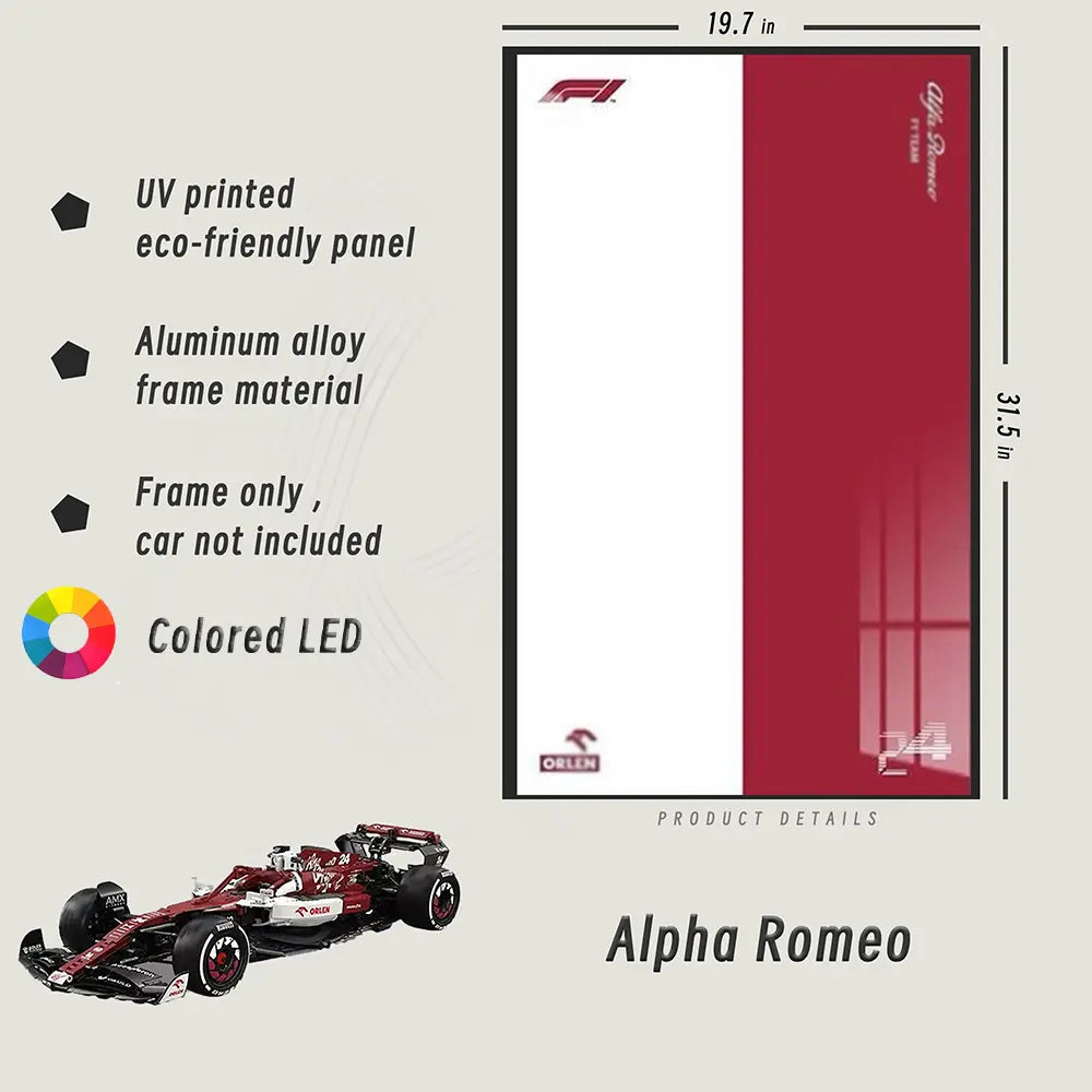 CADA™ Wall Mount Frame for Alfa Romeo F1 Car