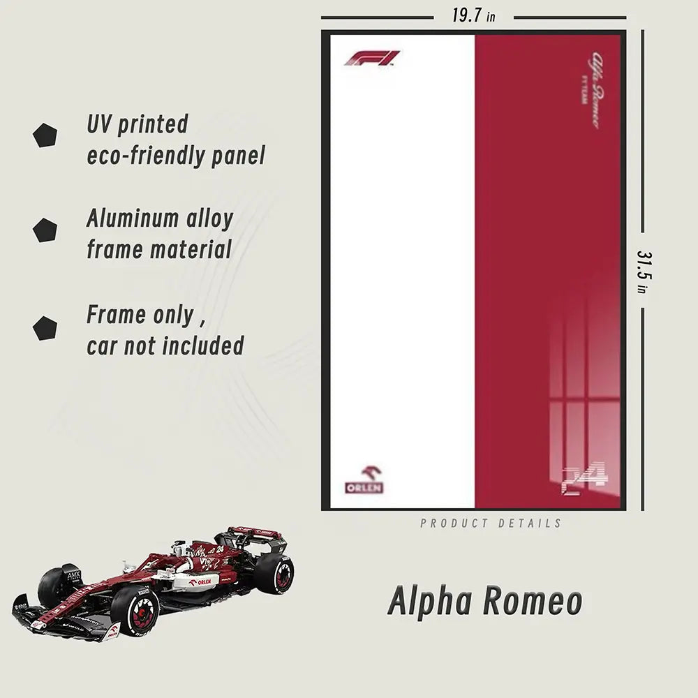 CADA™ Wall Mount Frame for Alfa Romeo F1 Car