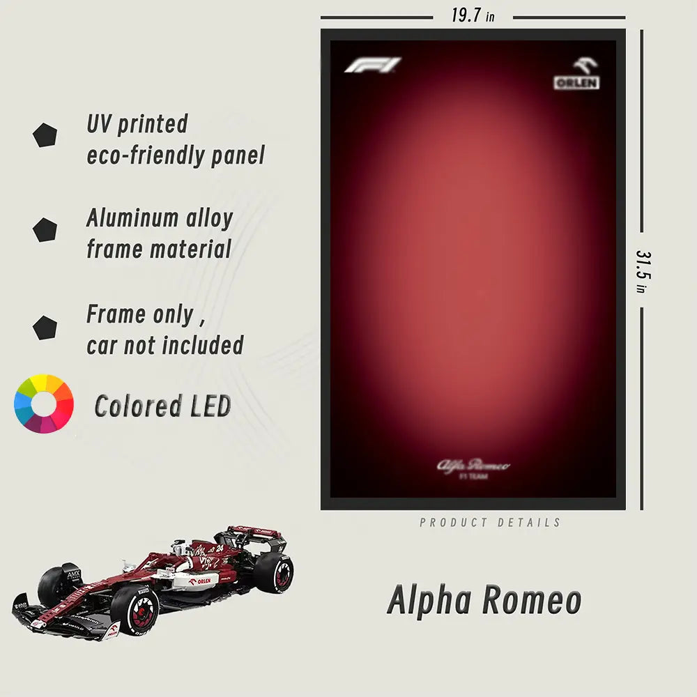 CADA™ Wall Mount Frame for Alfa Romeo F1 Car