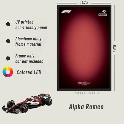 CADA™ Wall Mount Frame for Alfa Romeo F1 Car